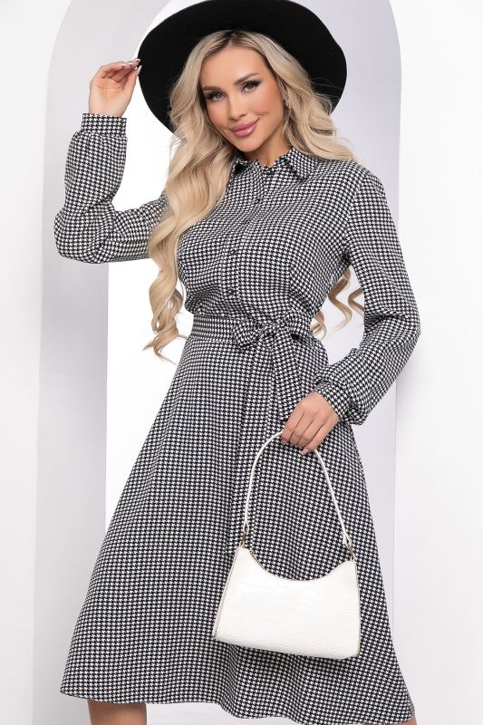 Dress "Impossible to resist" (houndstooth) P5145