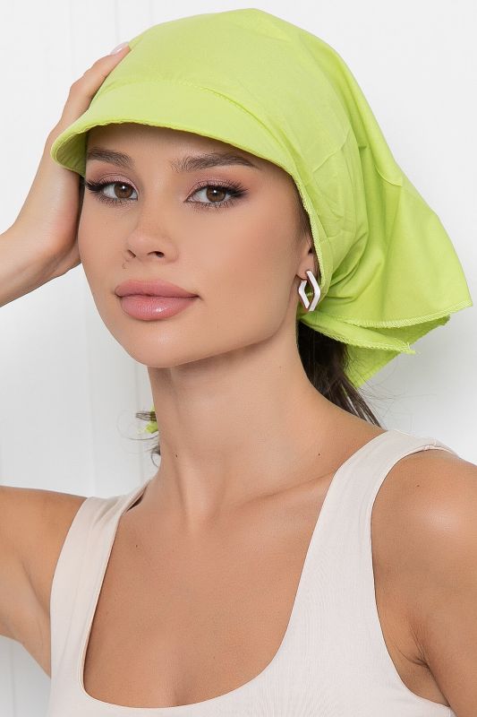 Scarf with visor (pistachio) KK63