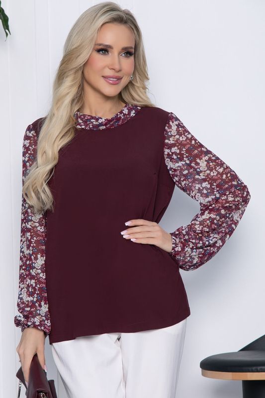 Blouse Rochelle (burgundy) B10438