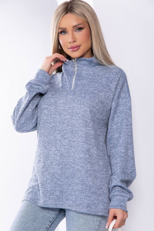 Jumper "Game by your rules" (gray-blue) B8177