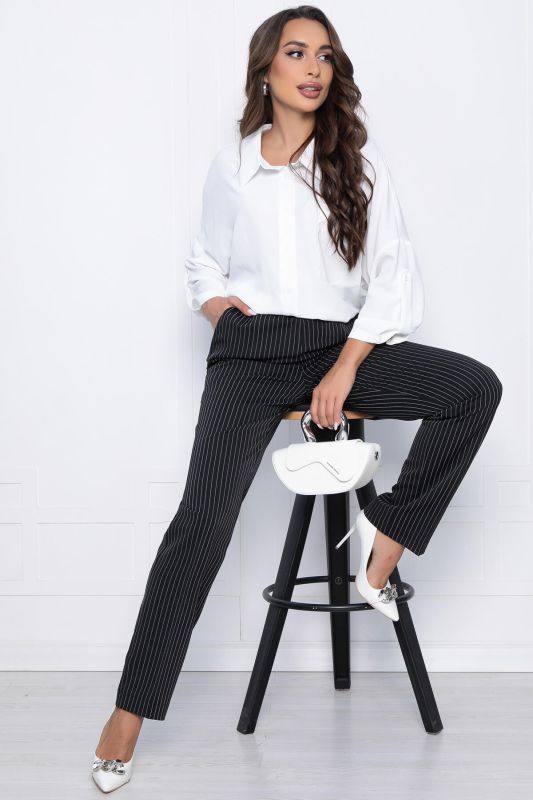 Business look trousers (black) B10743