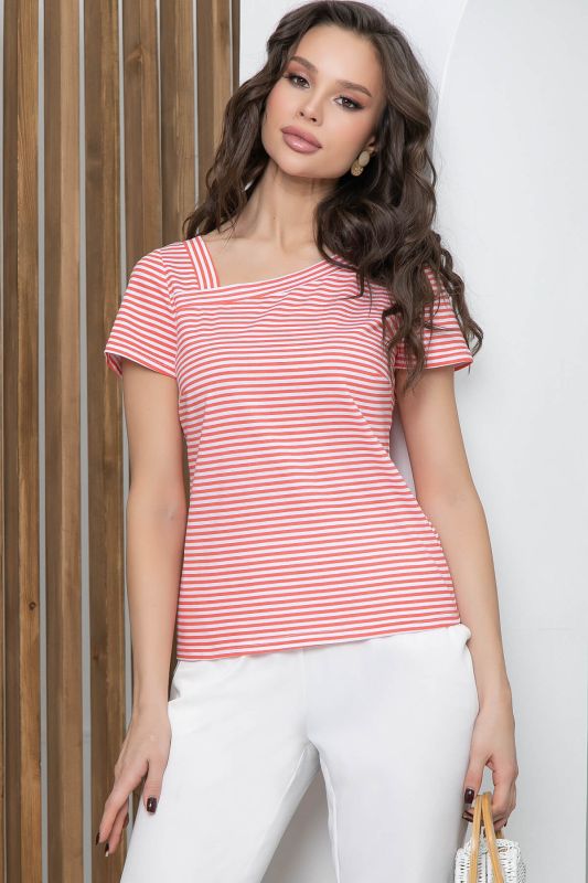 T-shirt "Mood - Summer!" (coral) B5568