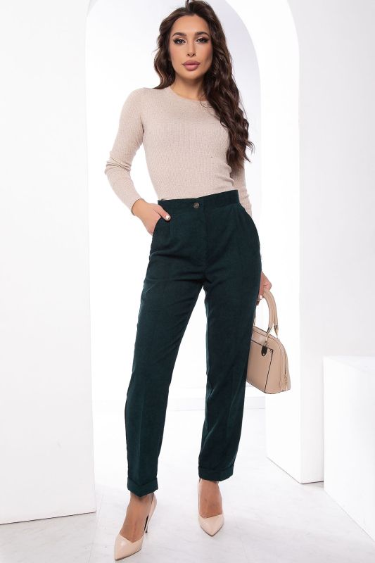 Trousers "The Secret of a Successful Lady" (emerald) B8007