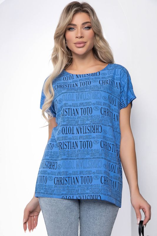 Blouse "Albina" (blue) B8776