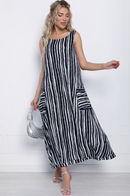 Sundress Boho style (stripe) P10854