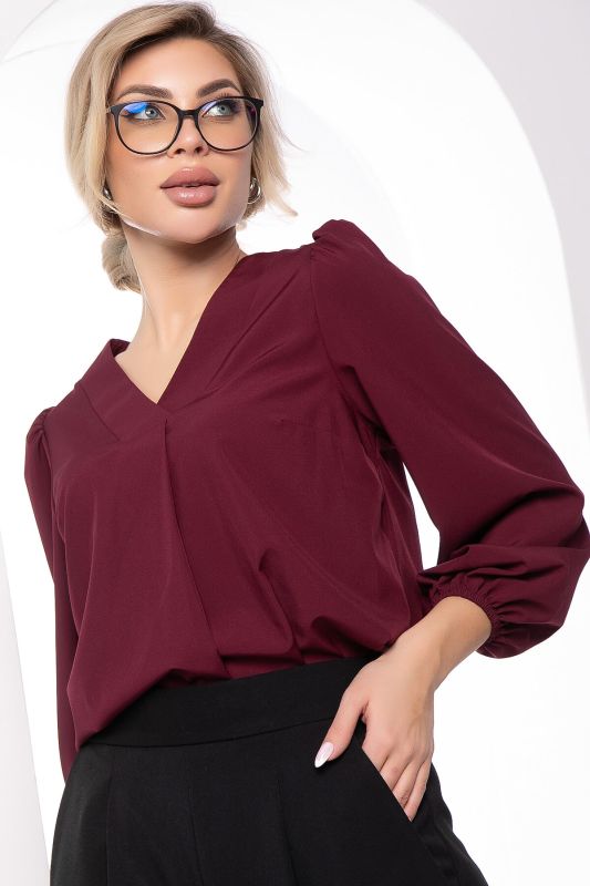 Blouse "Anima" (marsala) B7526