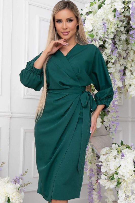 Dress "Agniya" (emerald) P8922