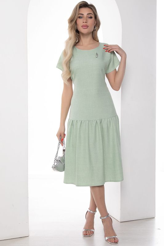 Dress "Eva" (green) P10009