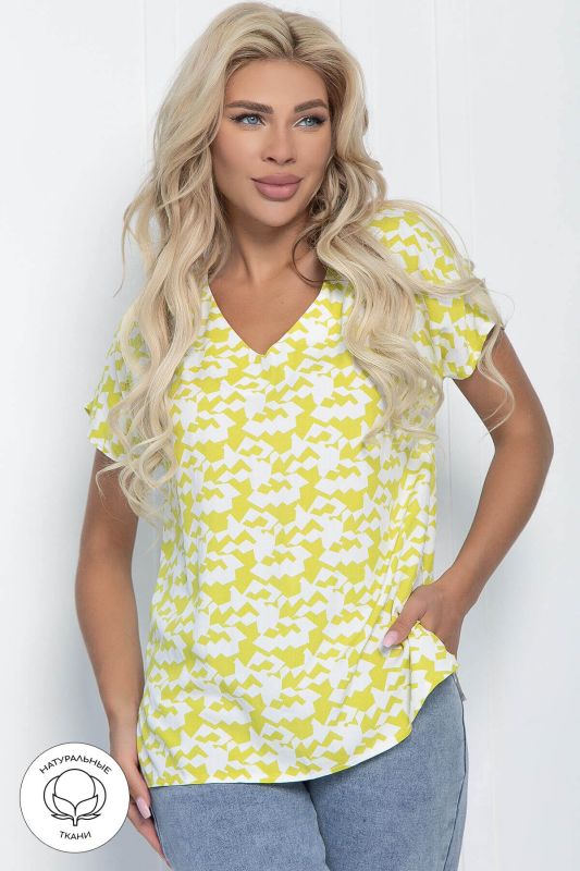 Blouse "Ollie" (lime) B7106