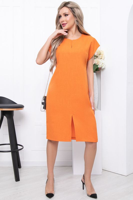 Dress "Una" (orange) P5697