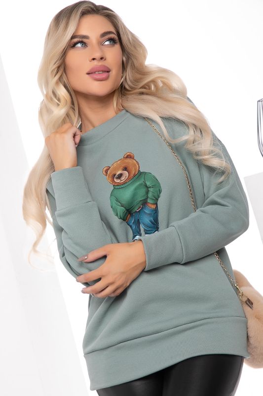 Sweatshirt "Teddy" (green) B7543