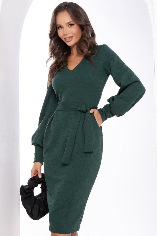 Dress "Immaculate silhouette" (dark green) P8374