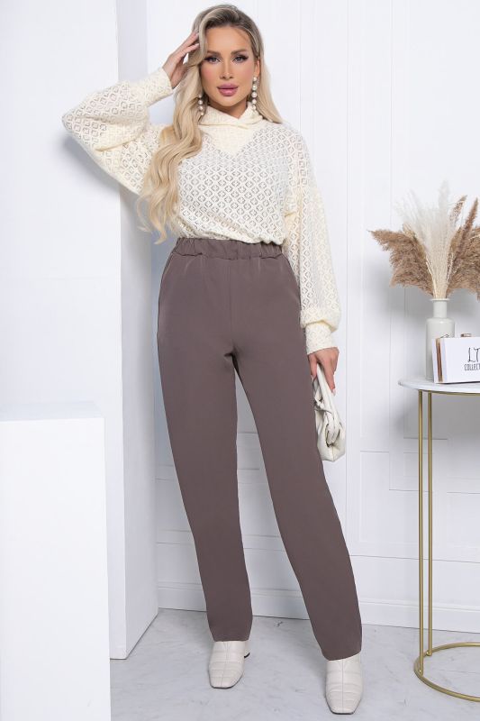 Trousers "Your day" B7219 (cappuccino)