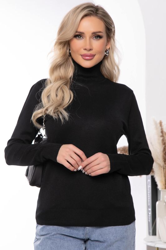 Turtleneck "Winter Story" (black) B7847