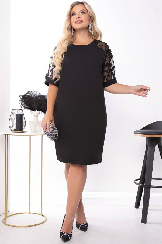 Dress "Dear pleasure" (black) P7422