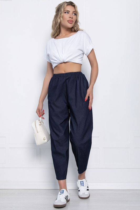 Boho wide trousers (jeans) B11042